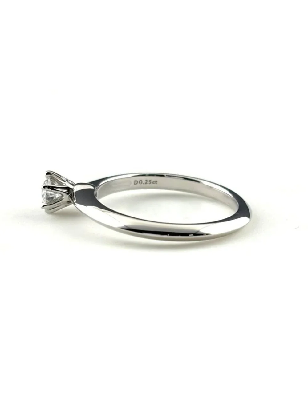 Tiffany & Co Solitaire Platinum Ring Diamond